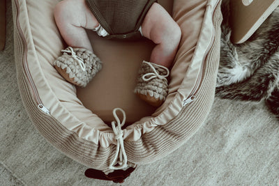Cover Only - Baby Nest - Knitted Taupe