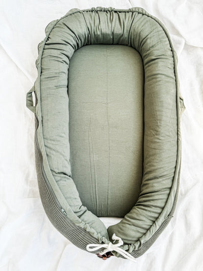 Cover Only - Baby Nest - Knitted Sage (pre-order May)