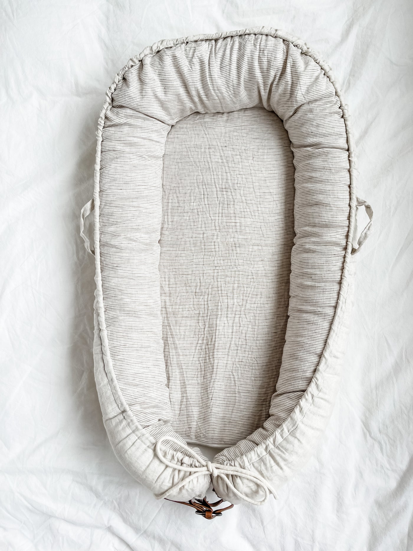 Baby Nest - Natural Linen & Stripe (Pre-Order May)