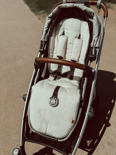 Sage & Speckled Linen Uppababy Pram Liner - Ready to go - Audrey & Me
