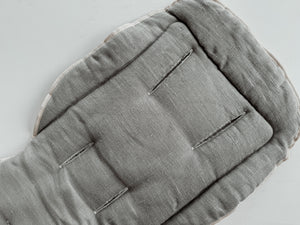 Pram Liner -Grey Linen - Audrey & Me