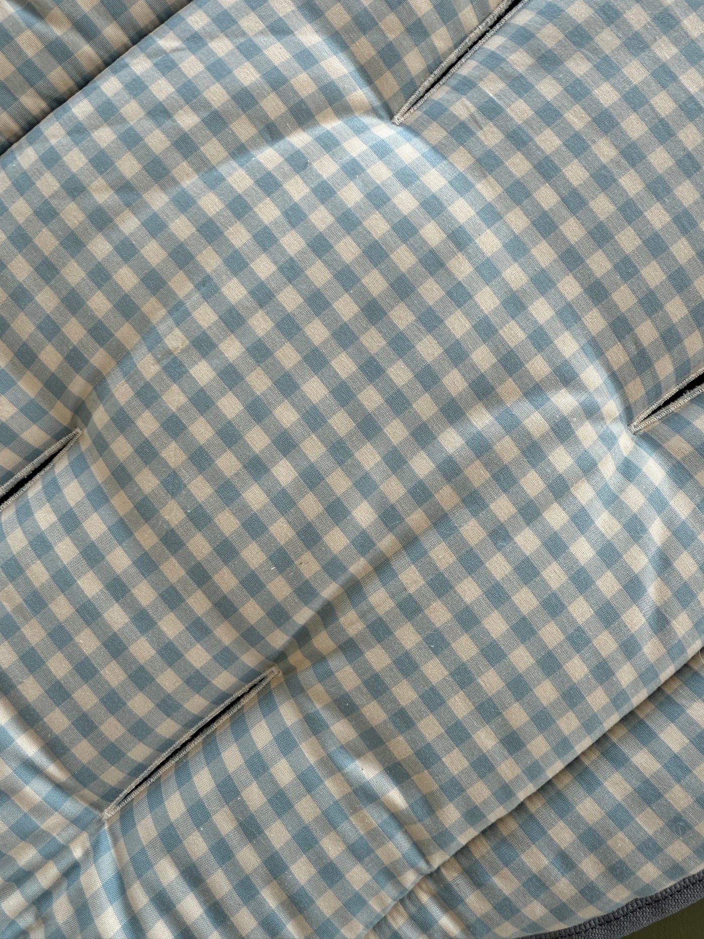 NEW Pram Liner - Blue Gingham (Pre-order June)