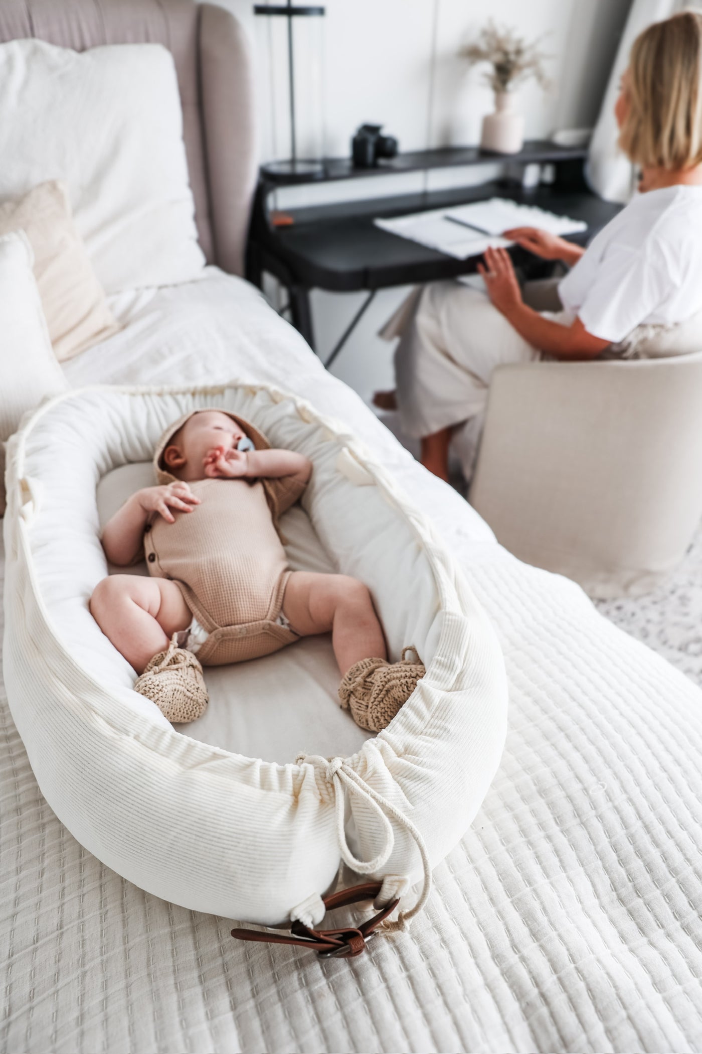 Baby Nest - Milk Cord - Audrey & Me