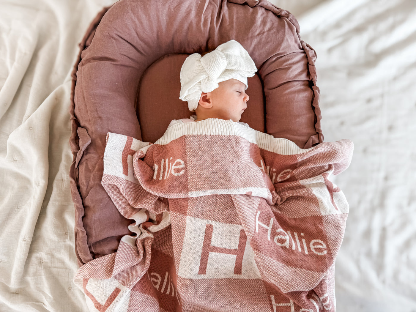Baby Nest - Linen Mauve