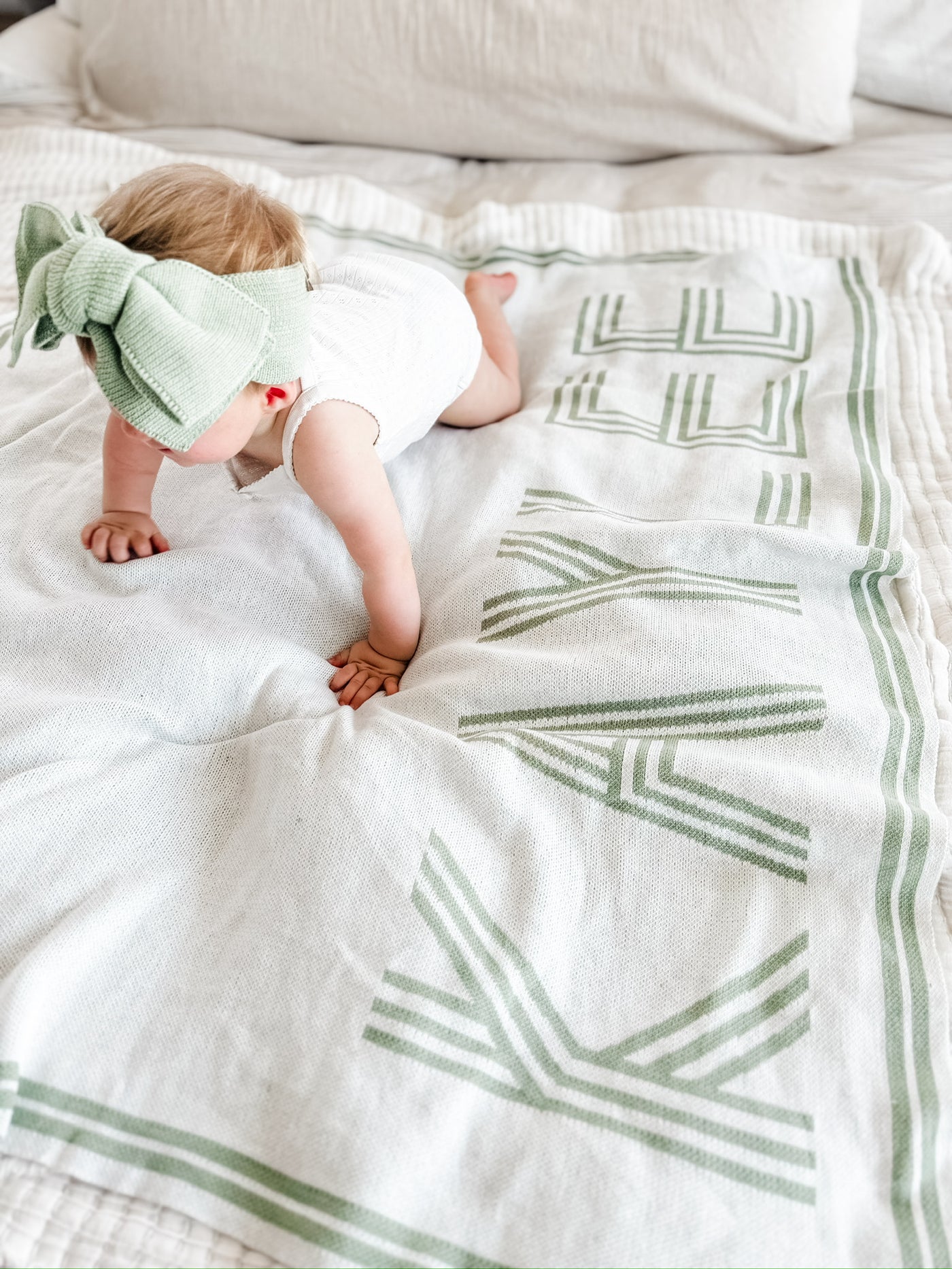 Personalised Name in Lines Blanket - Audrey & Me