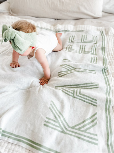 Personalised Name in Lines Blanket - Audrey & Me