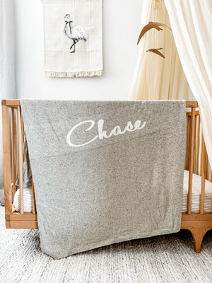 Personalised Ribbed Blanket - Audrey & Me
