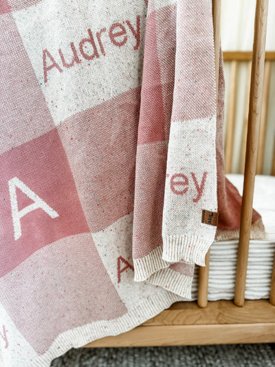 Personalised Gingham Blanket - Audrey & Me
