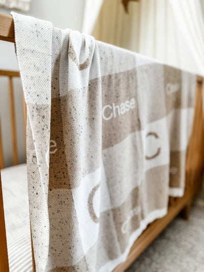 Personalised Gingham Blanket - Audrey & Me