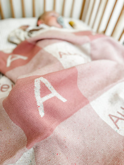 Personalised Gingham Blanket - Audrey & Me