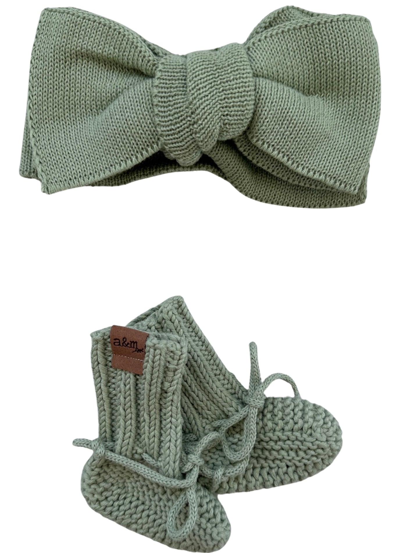 Organic Cotton Bow & Bootie Sets - Audrey & Me