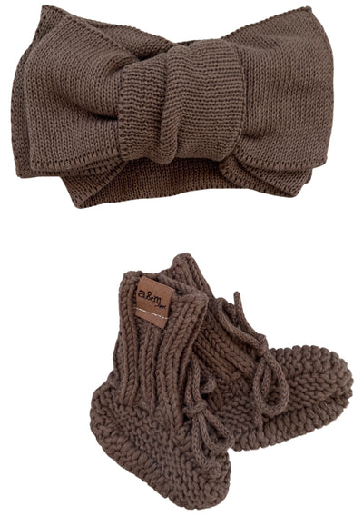 Organic Cotton Bow & Bootie Sets - Audrey & Me