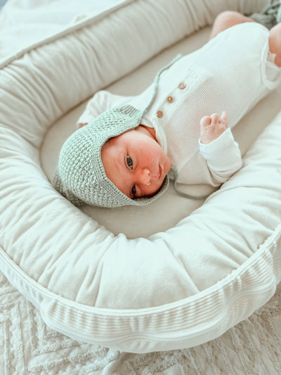 Bonnet & Booties Baby Gift Box - Boy