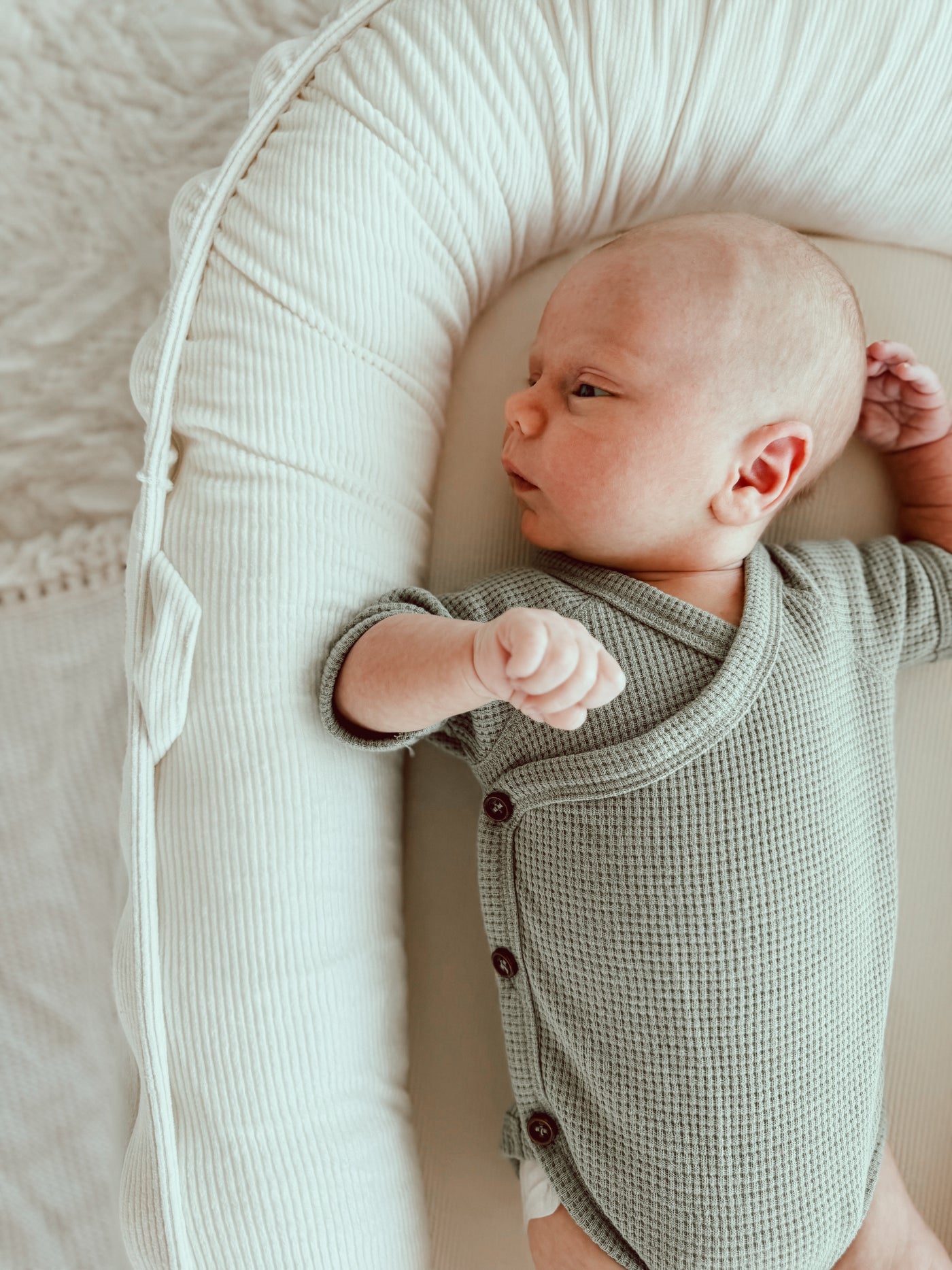Organic Cotton Waffle Onesie