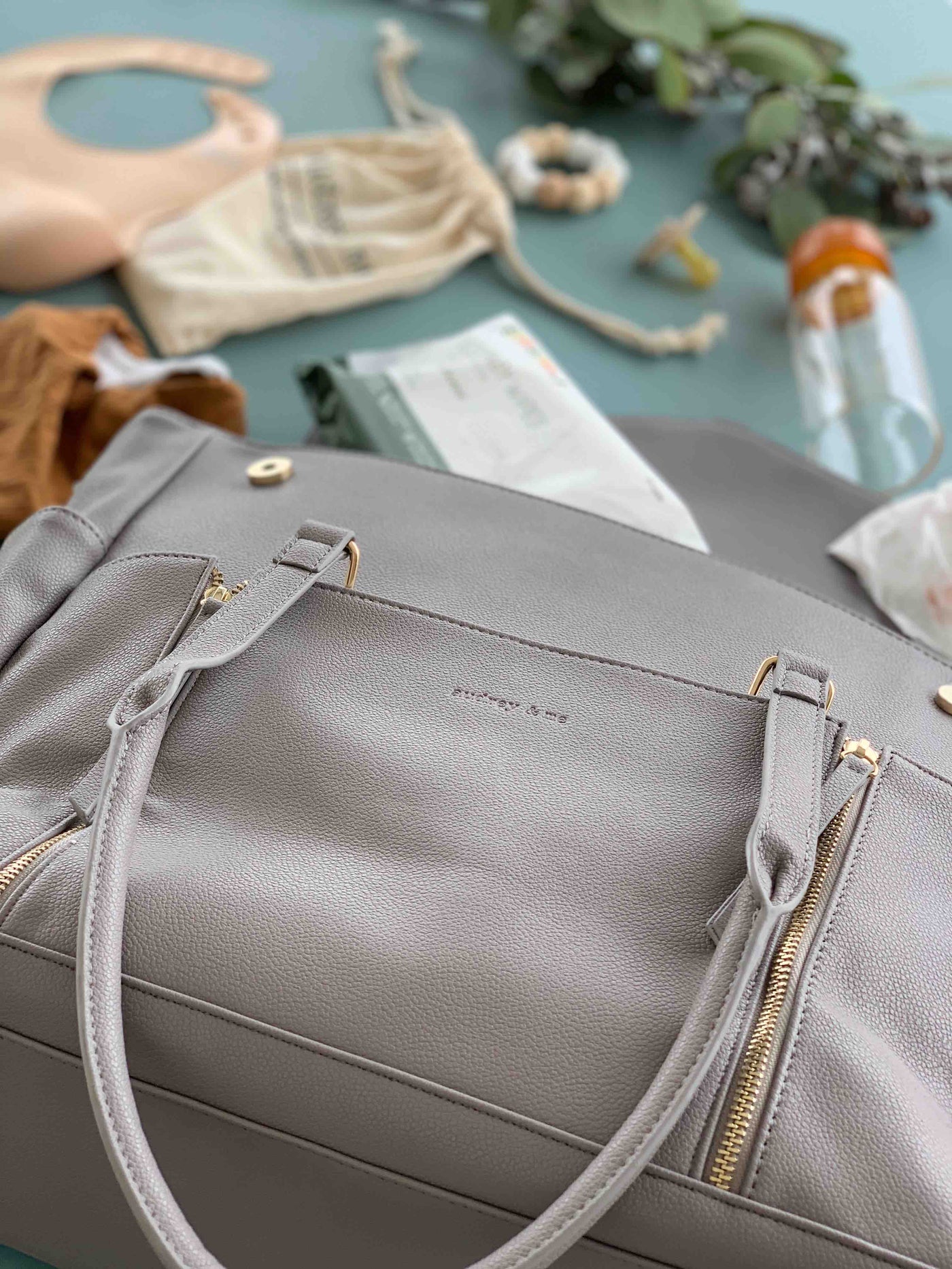 The Adapt Nappy Bag - Grey - Audrey & Me