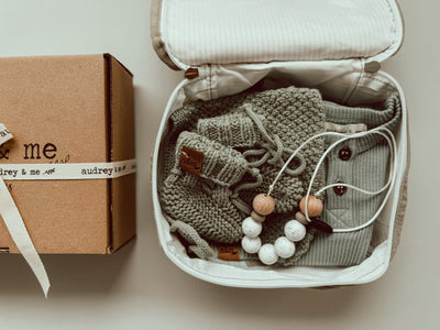 Bonnet & Booties Baby Gift Box - Boy