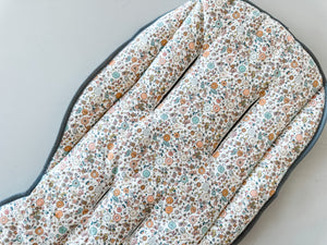 Pram Liner - Flannel Pastel Petals - Audrey & Me