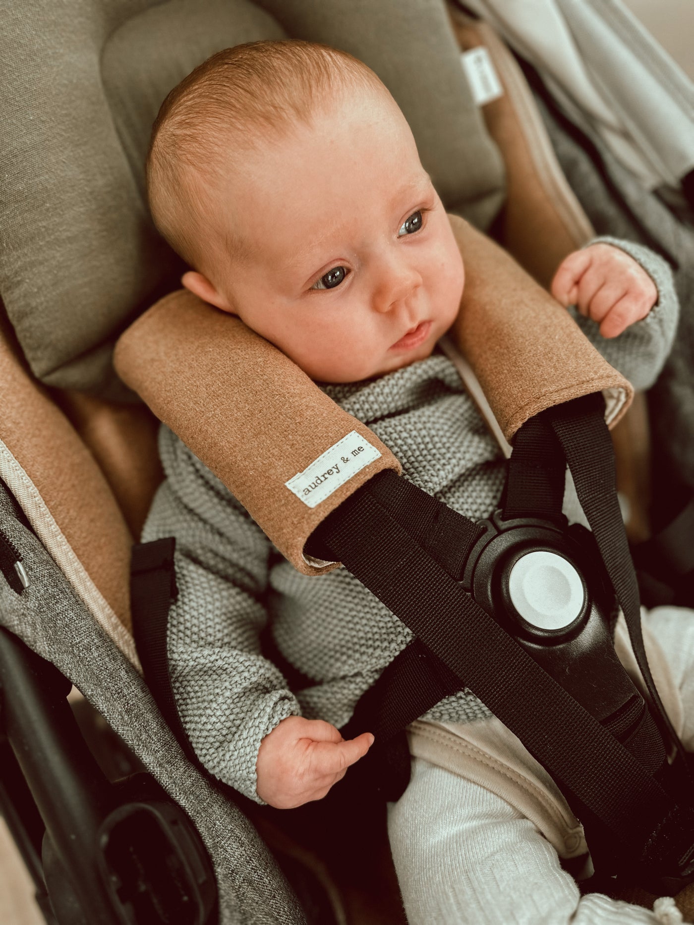Pram liner - Cashmere Wool (Must be selected as a main design, not as the reverse side) - Audrey & Me