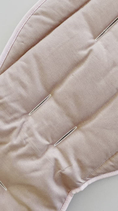 Pram Liner - Linen Dusty Pink