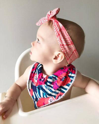 Bandana Bib - Skopelos Blue - Audrey & Me