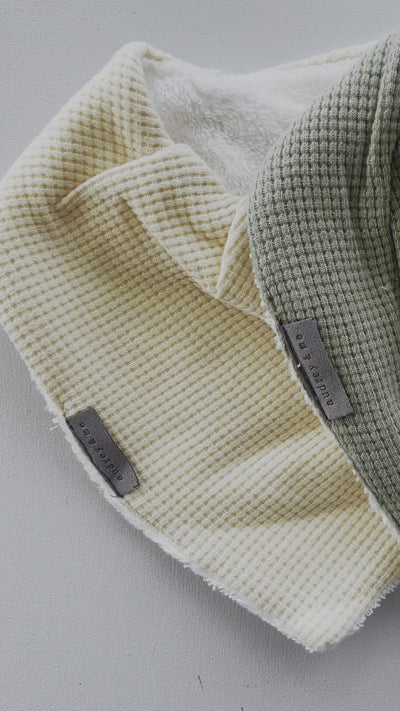 Bandana Bib Pack - Waffle Ocean Tones
