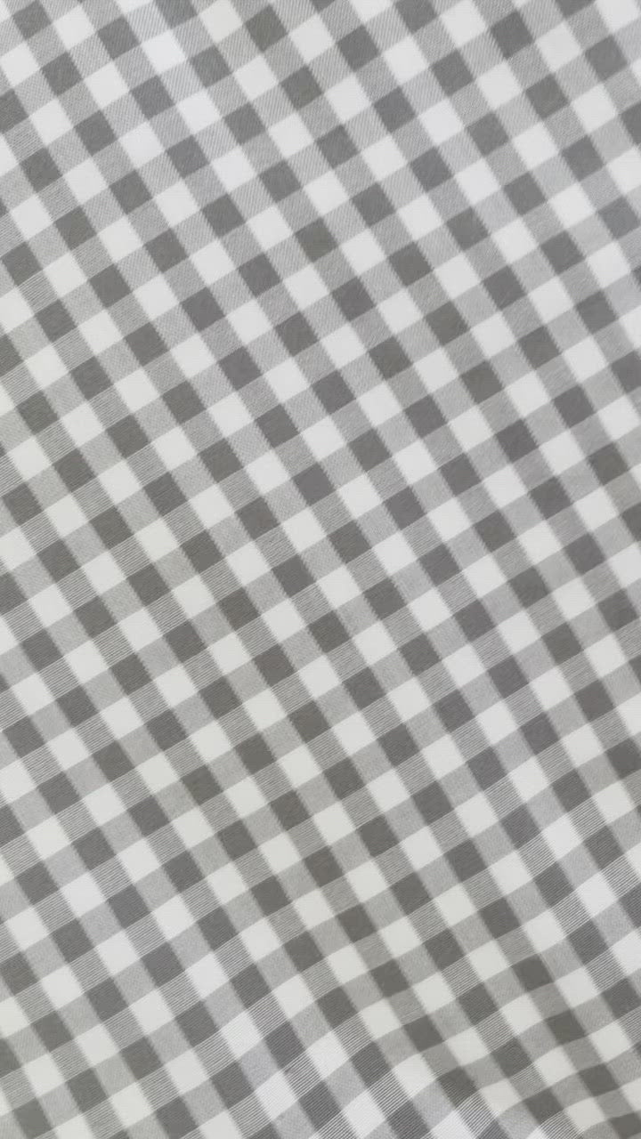 Pram Liner - Stone Gingham