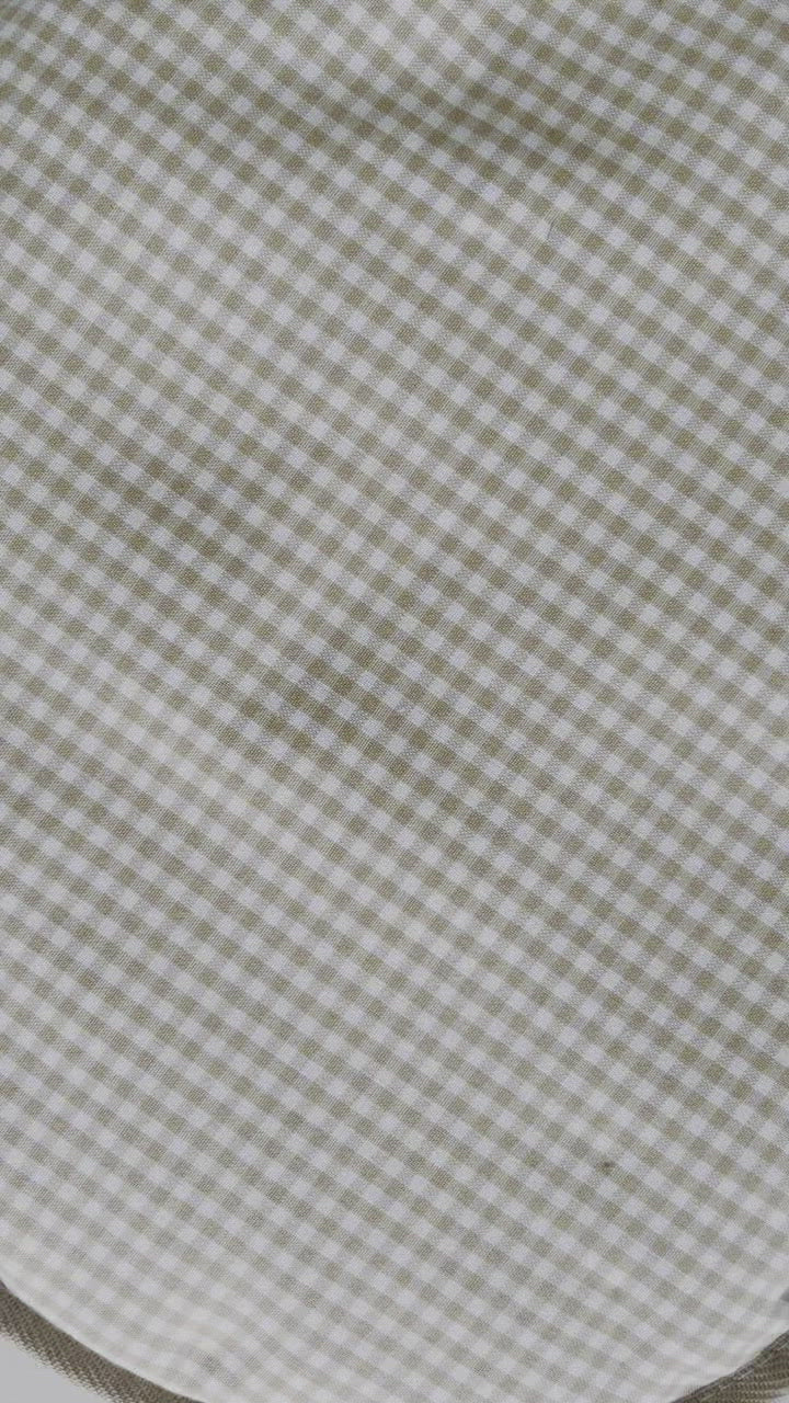 Pram Liner - Sand Gingham (Pre-order 2024)