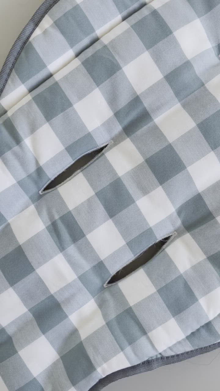 Pram Liner - Sky Gingham