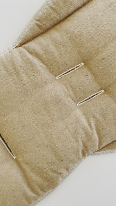 Pram Liner - Speckled Linen Bronze