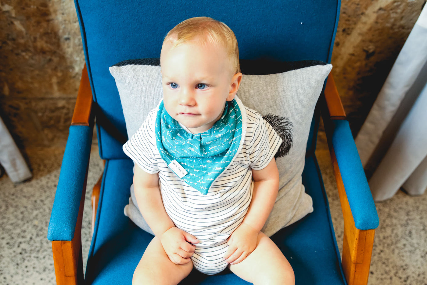 Bandana Bib - Drawn Arrows - Audrey & Me