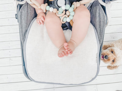 Pram Liner - Natural Linen - Audrey & Me