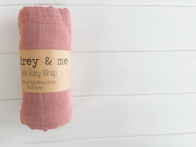 Muslin Wrap - Plum - Audrey & Me