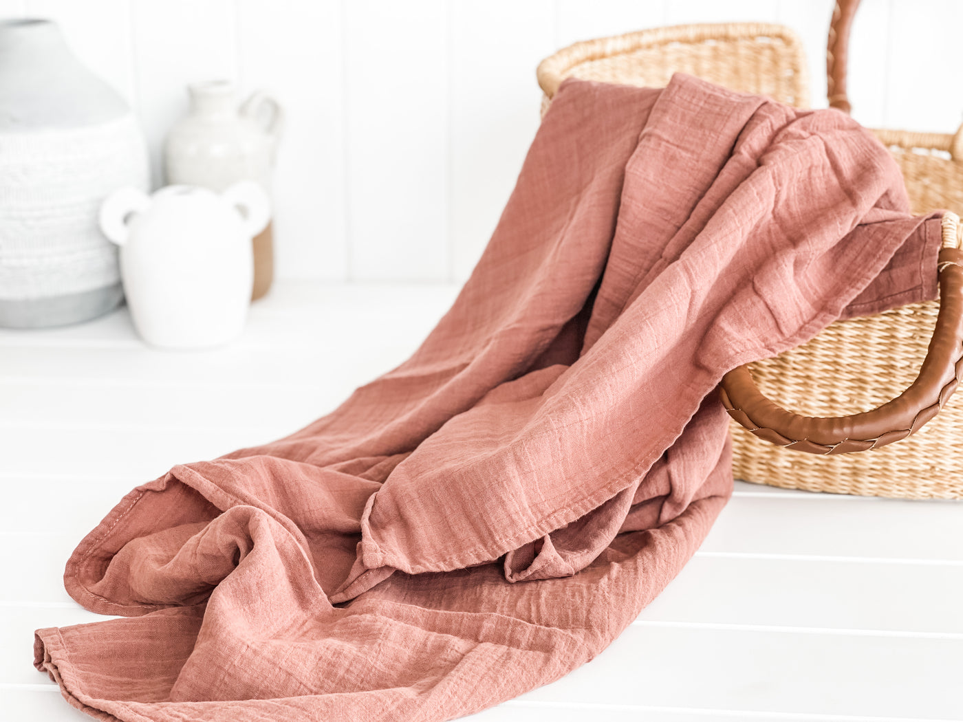 Muslin Wrap - Rust