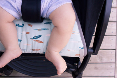 Pram Liner - Floating Feathers - Audrey & Me