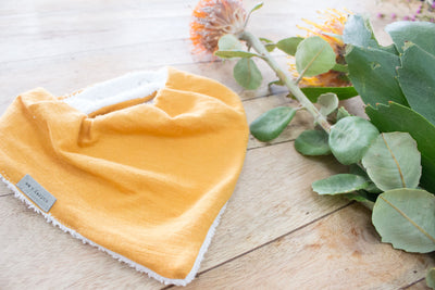 Bandana Bib - Solid Mustard - Audrey & Me
