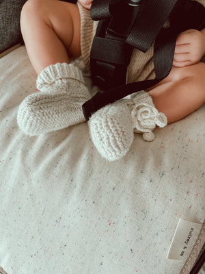 Pram Liner - Speckled Linen - Audrey & Me