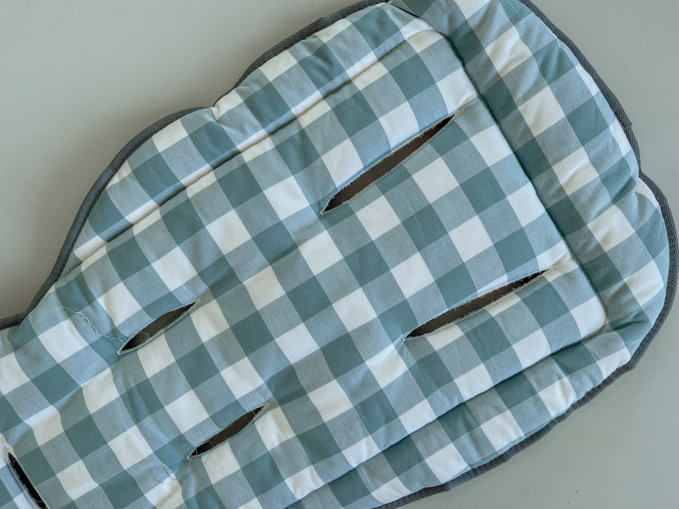 Pram Liner - Sky Gingham