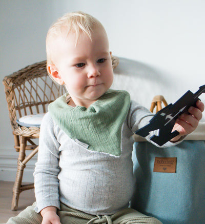 Bandana Bib Pack - Muslin Earth Tones Boy - Audrey & Me
