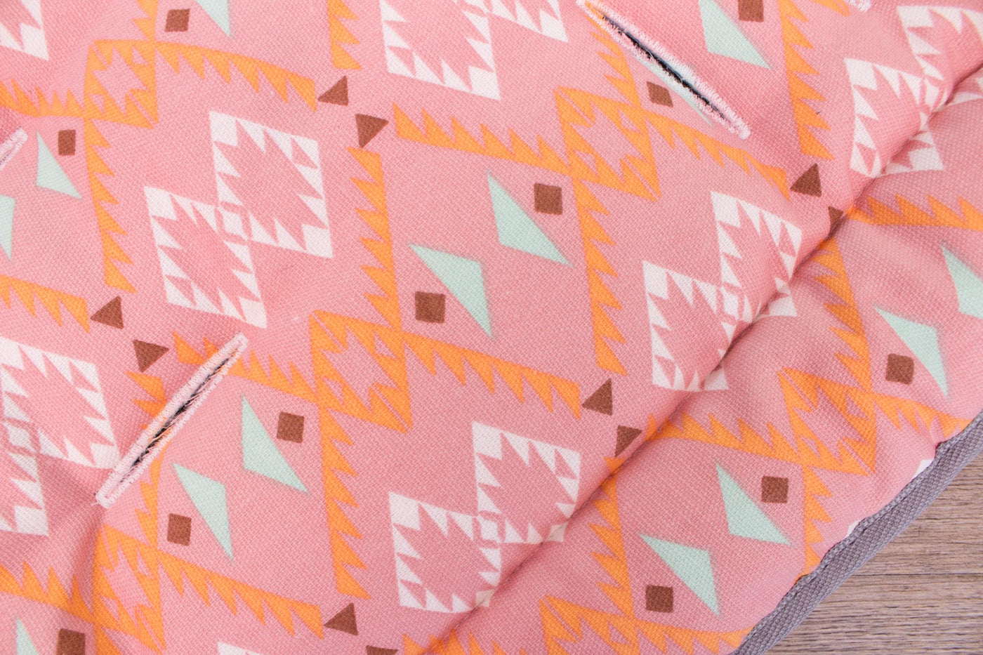 Pram Liner - Peach Aztec