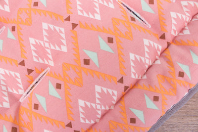 Pram Liner - Peach Aztec