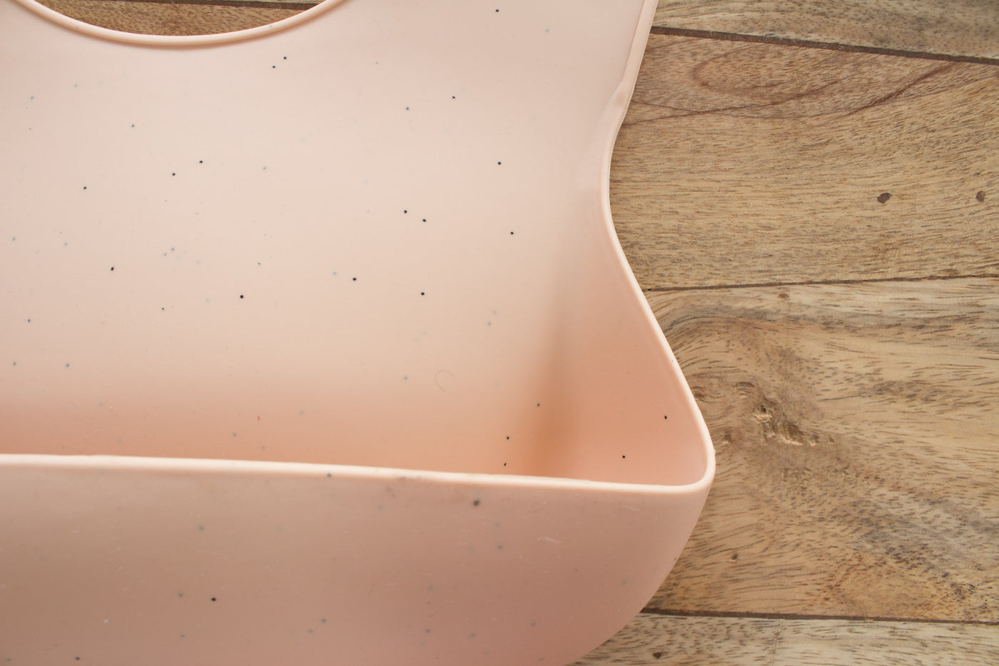 Silicone Foodie Bib - Speckled Cream