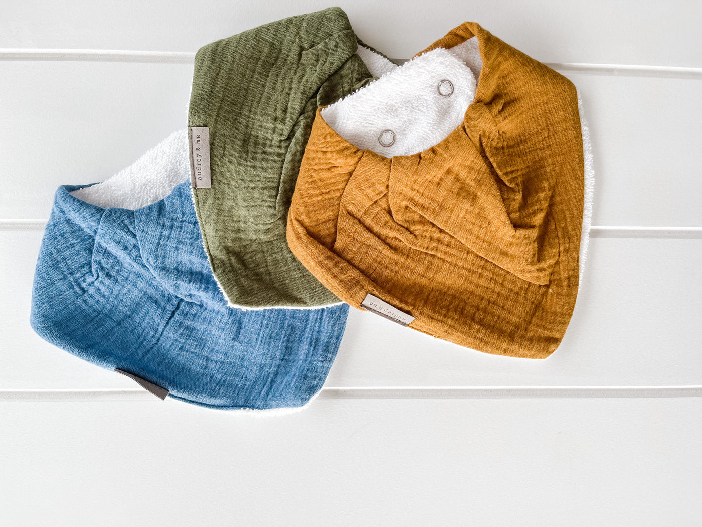 Bandana Bib Pack - Muslin Earth Tones Boy