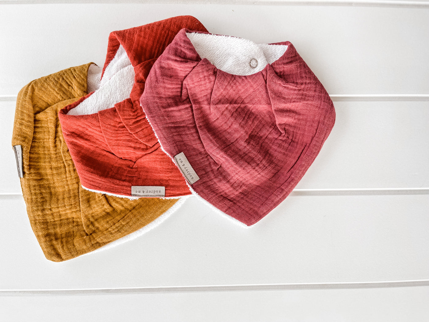 Bandana Bib Pack - Muslin Earth Tones Girl
