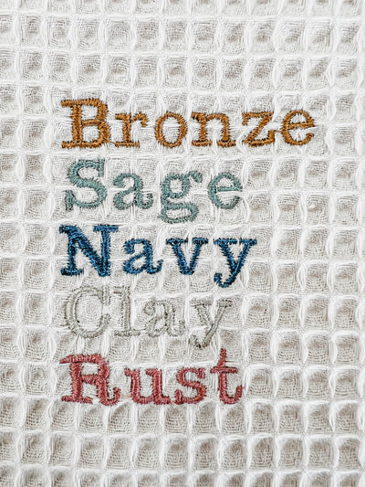 Personalised Organic Cotton Knit Blanket - Various Colour Options