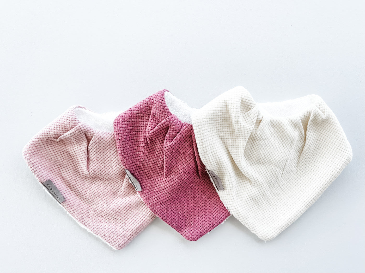 Bandana Bib Pack - Waffle Rose Tones - Audrey & Me