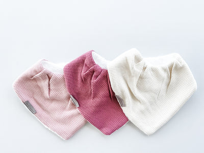 Bandana Bib Pack - Waffle Rose Tones - Audrey & Me