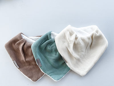 Bandana Bib Pack - Waffle Forest Tones - Audrey & Me