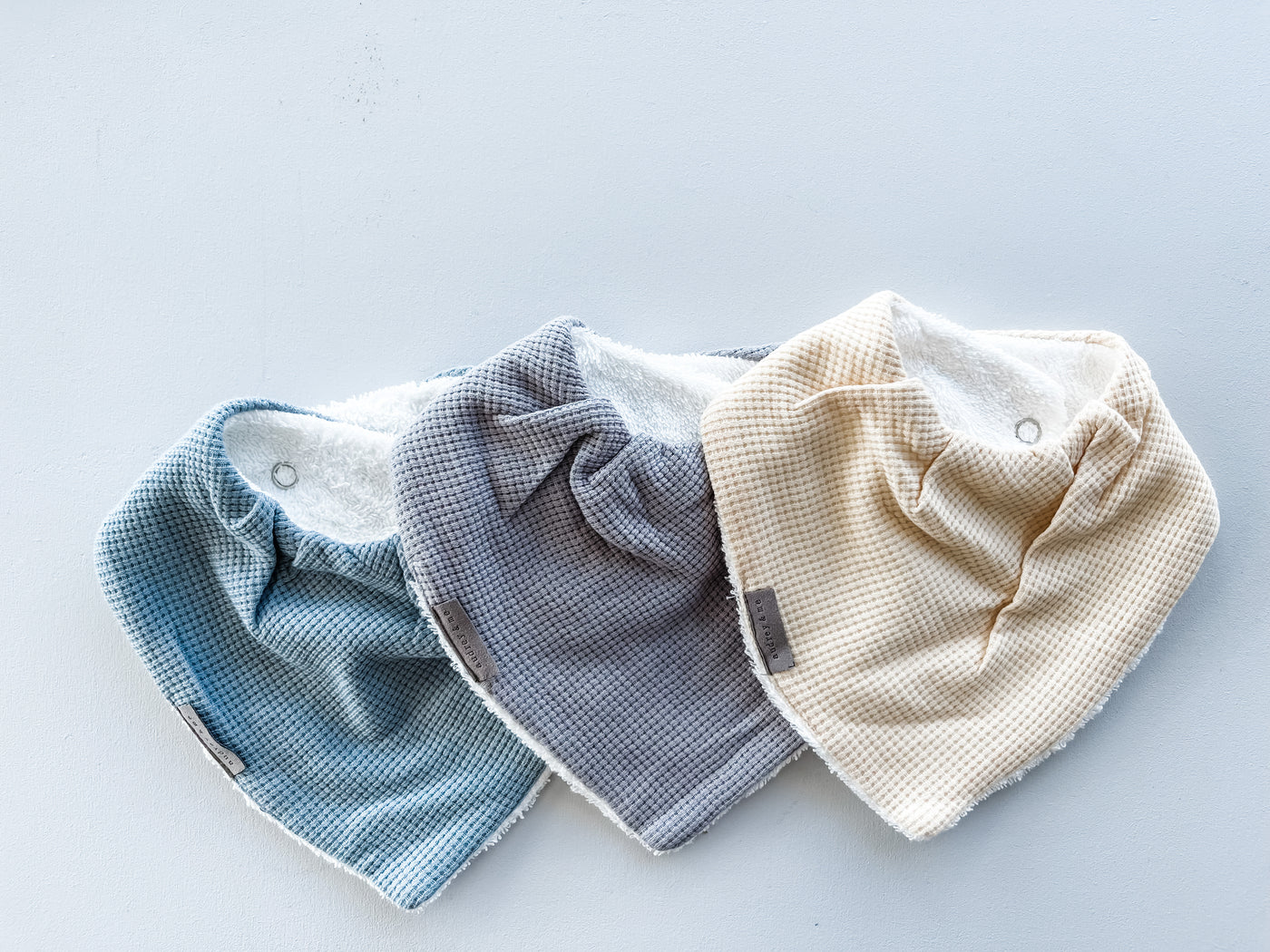 Bandana Bib Pack - Waffle Sky Tones - Audrey & Me