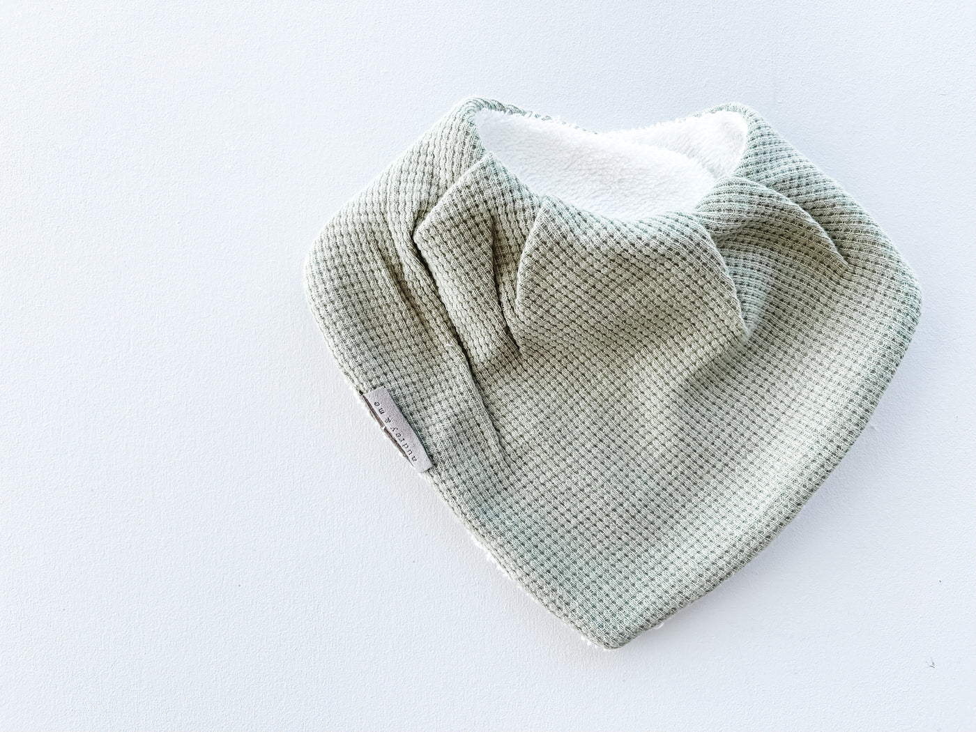Bandana Bib - Summer Green Waffle - Audrey & Me