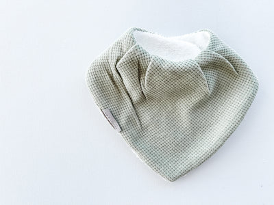 Bandana Bib - Summer Green Waffle - Audrey & Me